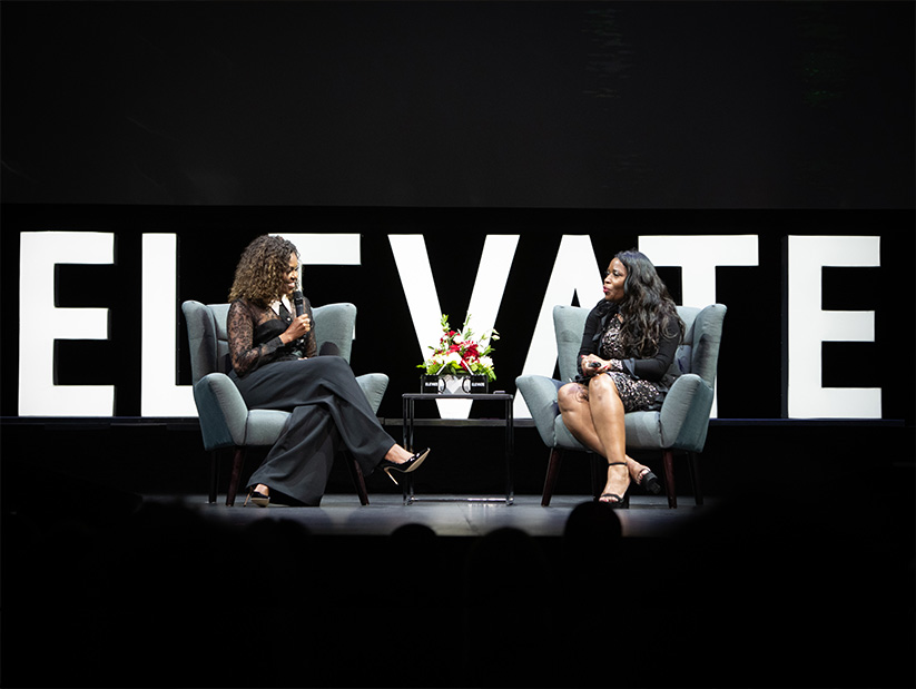 Michelle Obama on Elevate stage